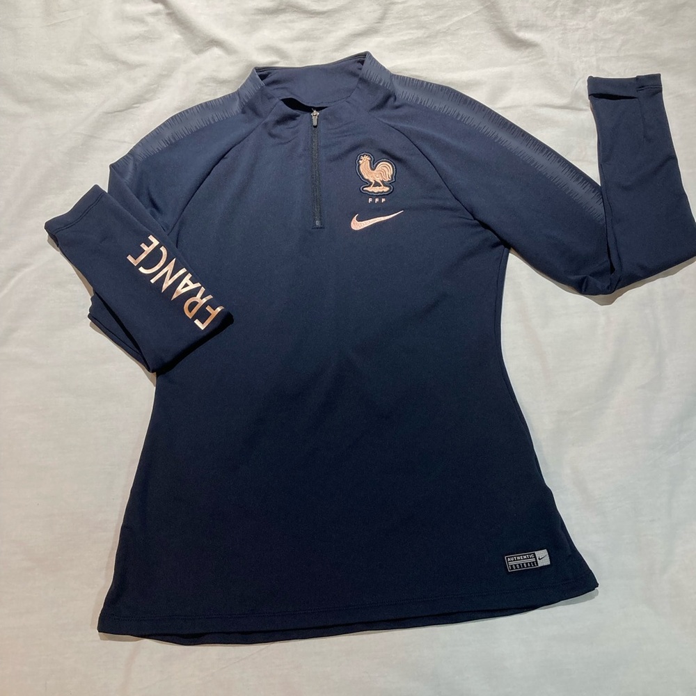 Nike Dri-Fit F.F.F. France 1/4 zip track jacket. Women’s size XS